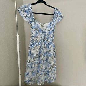 Hollister Blue Floral Skort Dress